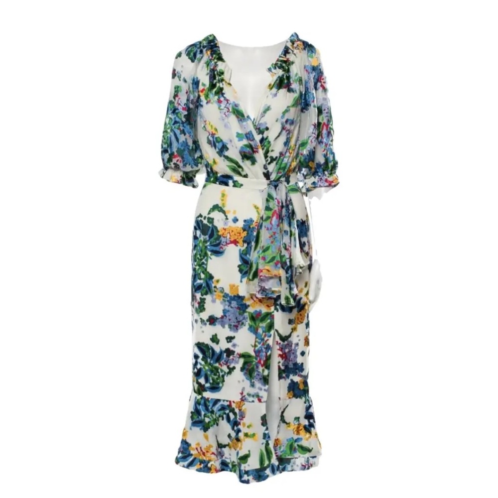 Saloni Olivia cream dress